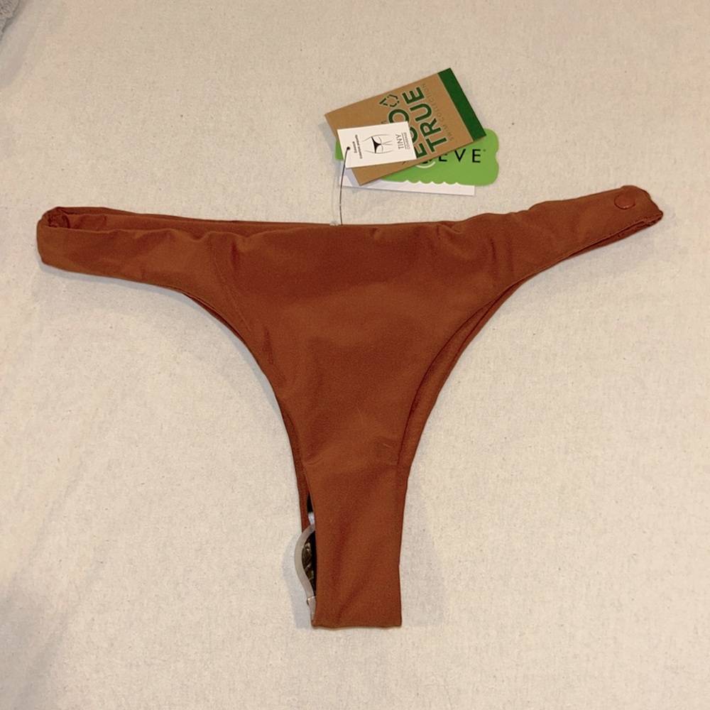 Volcom Rust Brown Bikini Bottom - Picture 2 of 2